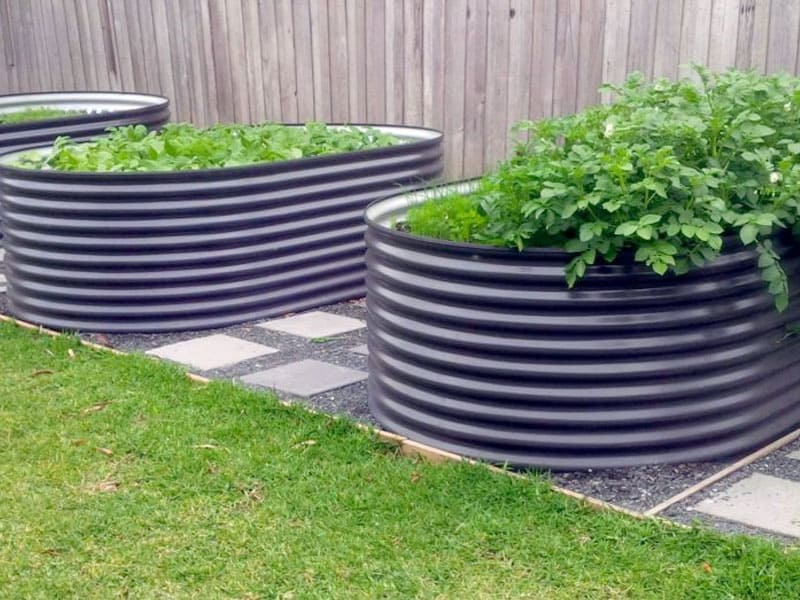 Bluescope Steel Colorbond Corrugated Steel Raised Garden Beds in Melbourne, Victoria by WaterLine Tanks