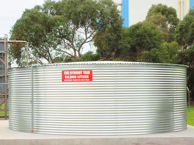 Commercial Fire Water Tank Installation in Melbourne VIC by WaterLine Tanks