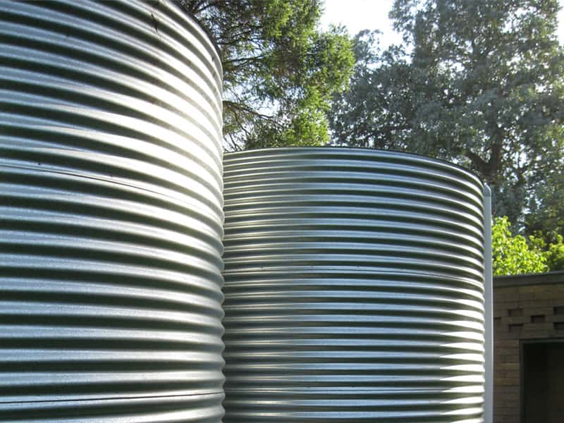 Round Steel Water Tanks Instllation in Melbourne VIC by WaterLine Tanks