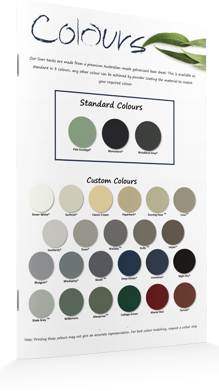 Line Tank Colours